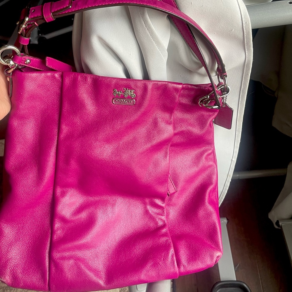 Authentic Coach Pink Magenta Madison Isabelle Purse